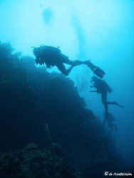 Over the wall my wife and friends come. This photo was ta... by Steven Anderson 
